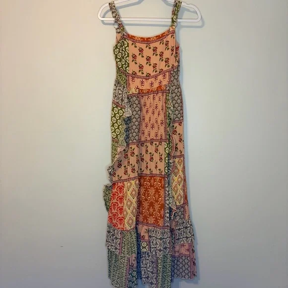 Abel the Label : Bohemian Floral Patchwork Maxi Dress - Picture 1 of 9